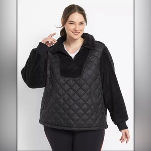 Livi activewear Sherpa/quilted pullover 22/24